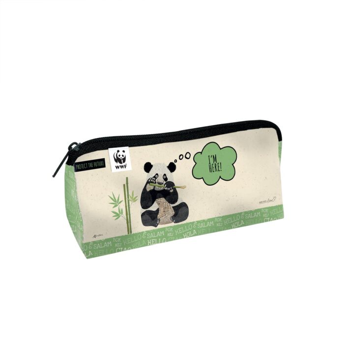 Astuccio con cerniera Panda